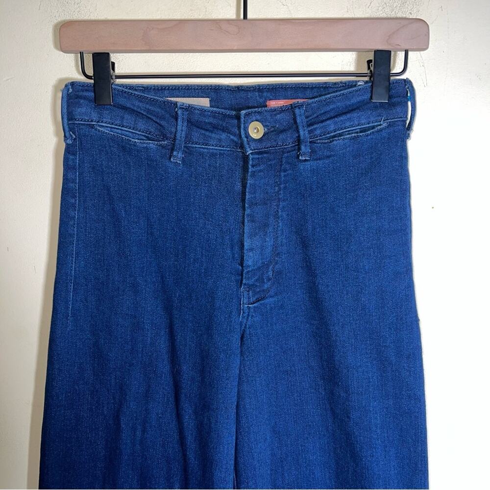 PILCRO The Skipper Women's Interview Outfit Navy Wide-Leg Jeans 25P - Picture 5 of 7